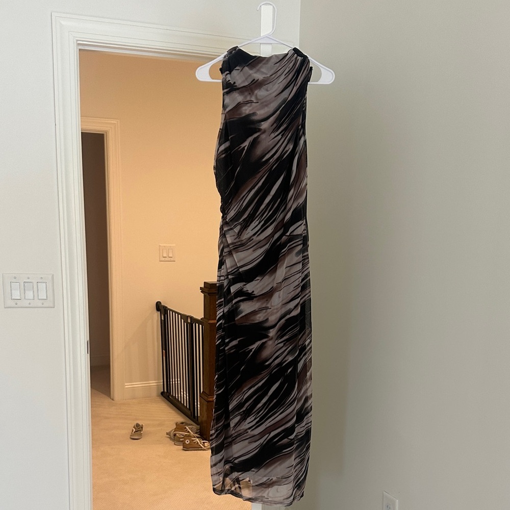 Rachel Zoe Black and Brown Maxi Dress